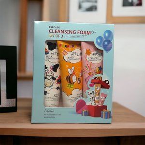 NWT / ESFOLIO CLEANSING FOAM PURE SKIN (SET OF 3) (MILK/COLLAGEN/HONEY)